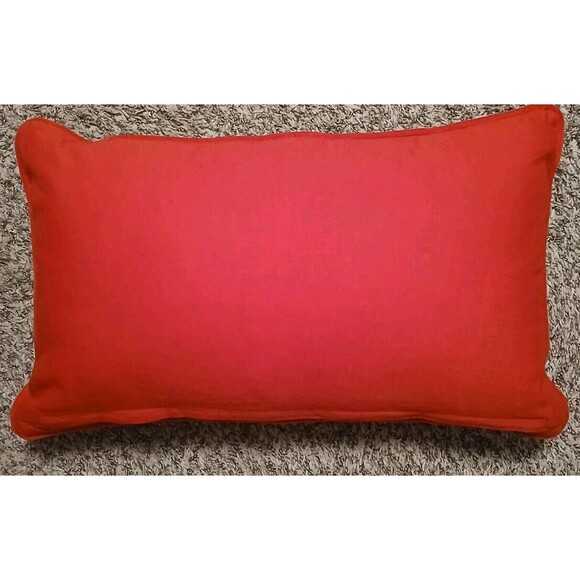 MacKenzie-Childs Farmhouse Holiday Truck Pillow Cotton/Linen Applique Embroidery - Picture 2 of 16